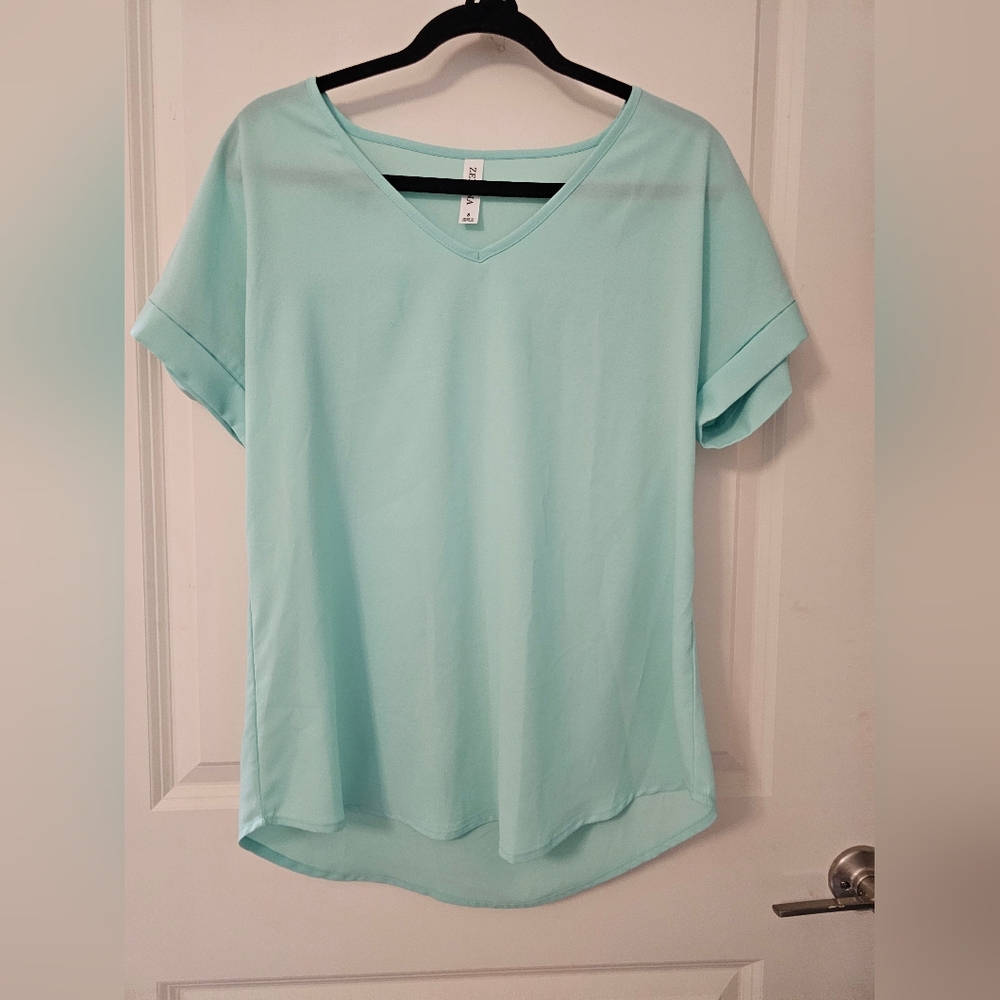 Light blue blouse zenana